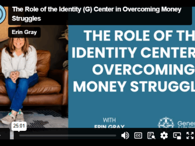 The Role of the Identity (G) Center in Overcoming Money Struggles